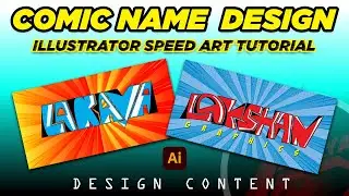 Comic Style Name Design Speed Art (Adobe Illustrator)
