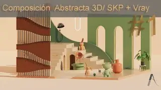 Composición Abstracta #1/ Sketchup + VRAY