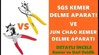 SGS Kemer Delme Zımbası SGS1080 Ve Jun Chao Kemer Delme Zımbası #sgs #deriişleme #hepsiburada