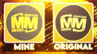 How to RECREATE MINIMINTERS NEW LOGO using Photopea!