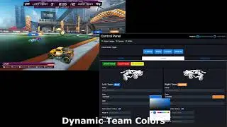 Rocket League HUD Control Panel Showcase