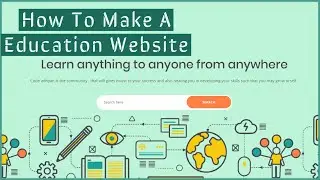 How To Make A Educational Website in 2020 | Using HTML CSS and JavaScript | Website Design Overview