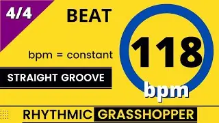 beat trainer | 118 bpm | constant | standard groove