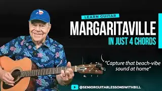 Learn How to Play Margaritaville on Guitar | Easy 4 Chords for Beginners