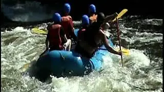 Rafting In Athelstane, Wi.