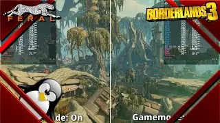 Borderlands 3 Benchmark on Linux Gamemode on vs off [MangoHUD]