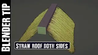 BLENDER TIP: (2) STRAW ROOF BOTH SIDES