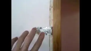 установка двери на петли (бабочка).