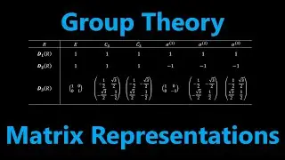 Matrix Representations | Group Theory