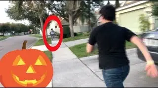 Bully takes our candy on Halloween!