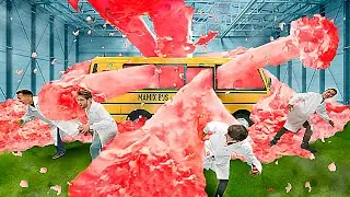 10,000 LITERS OF ELEPHANT'S TOOTHPASTE IN THE SCHOOL BUS!