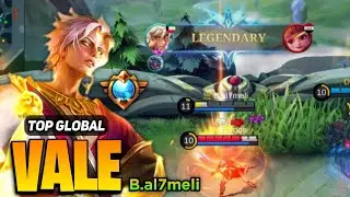 Vale Collector Skin Legendary Gameplay! [ Top Global Vale Best Build ] B.al7meli - Mobile Legends