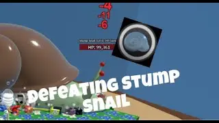 Defeating Stump Snail | Bee Swarm Simulator
