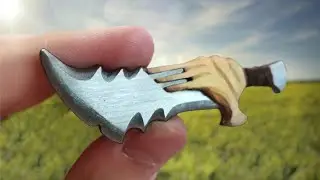 СДЕЛАЛИ САМЫЙ МАЛЕНЬКИЙ КЛИНОК КРАТОСА ИЗ ИГРЫ GOD OF WAR