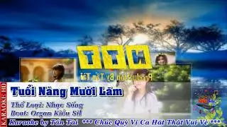 Tuổi Nàng Mười Lăm [Karaoke]  Nhạc Sống hay