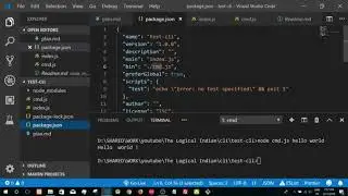 make a commandline shell application using nodejs | The Logical Indian