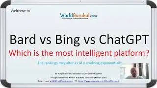 Bard Bing and ChatGPT4 which is the most intelligent powerful with same prompts learn openai