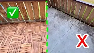 How To Install Deck Tiles - DIY