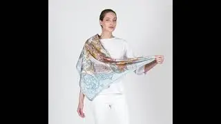 Платок Saga (Сага) blue silk