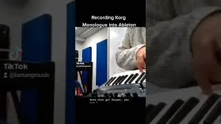 Recording Korg Monologue analog synth into Ableton 