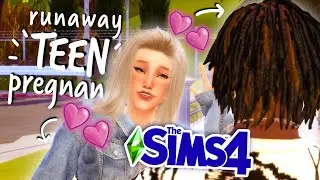 a potential new RELATIONSHIP!?!👀 || Sims 4 Pregnant Teen Runaway Challenge #8