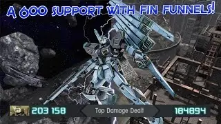 GBO2 Mass Production Type Nu Gundam (FF): A 600 cost support with fin funnels!