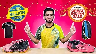 Best Badminton SHOES, KIT-BAG, T-SHIRT to buy on Flipkart Big Billion Day & Amazon Great Indian Sale