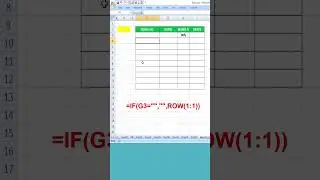 Excel Tips and Tricks | Auto Serial Number in Excel | #excelshorts #excelshortcuts