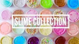 HUGE Slime Collection 2017 + ODDLY Satisfying Slime ASMR!