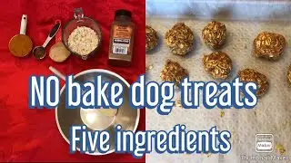 DIY No bake dog treats! With only five ingredients!