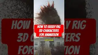 How To EASILY Rig 3D Characters For Animation in Blender #3danimation #blender #shorts