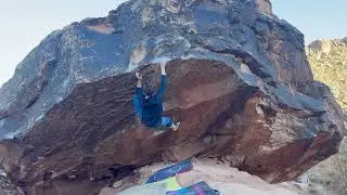 Spectro (V6) - Tall Beta: Moe’s Valley bouldering [Pfiff]