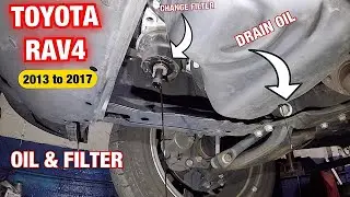 How to change oil and filter on Toyota Rav4 2013 to 2017