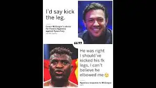 NGGANU RESPOND TO CONOR MCGREGOR #ufcko #combatsport #mma #ufc #francisngannou