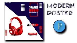 Product banner design || How to make headphones banner ? || PixelLab editing || graphic design