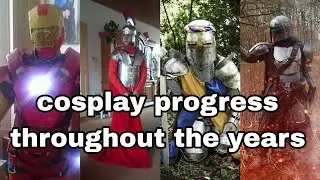 my cosplay progress throughout the years improvement video (ironman, fursuit, knight, mandalorian)