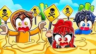 Trapped by QUICKSAND with My BULLY GIRLFRIEND in Roblox!