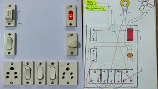 4 Switch 2 Socket 1 Fan Regulator Fuse Indicator Board Wiring Connection