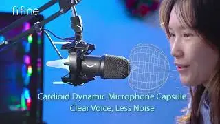 Fifine USB Dynamic K651 Microphone RGB Shock Mount, Cardioid Mic Set ✨✨ Is available for review