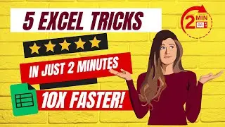 Boost Your Productivity with Excel: 5 Time-Saving Tricks You Need to Know (Part2) #exceltutorial
