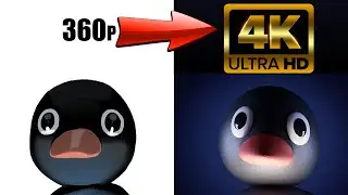 Pingu noot noot meme 360p to 4K