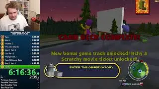 The Simpsons: Hit & Run FULLY CONNECTED MAP 100% SPEEDRUN WITH A ROUTE