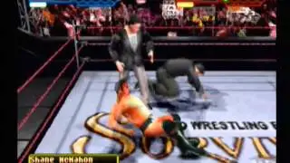 The Rock vs Vince McMahon vs Shane McMahon (Triple Threat) - WWF Smackdown! (PS1)