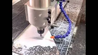 Test cut mild steel on my Modified QueenAnt CNC Router