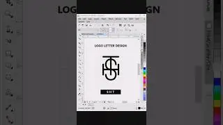 SHT Logo Letter Design in CorelDraw 