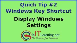 Quicktip2 - A Windows Key Shortcut Open Windows Settings Window
