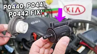 CODE P0440 P0441 P0442 CHECK ENGINE LIGHT ON KIA SPORTAGE, KIA SORENTO