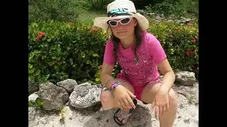 Alexandra and papa Sergiy, vacance, Cuba 2014