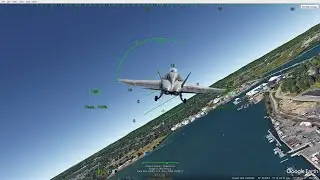 Google Earth Pro flight simulator 2025   Bangor - Portland