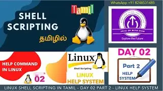 SHELL SCRIPTING in TAMIL - DAY 2 PART 2 - HELP SYSTEM IN LINUX